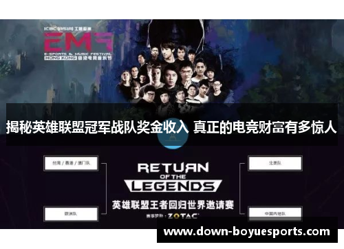 揭秘英雄联盟冠军战队奖金收入 真正的电竞财富有多惊人 揭秘英雄联盟冠军战队奖金收入 真正的电竞财富有多惊人